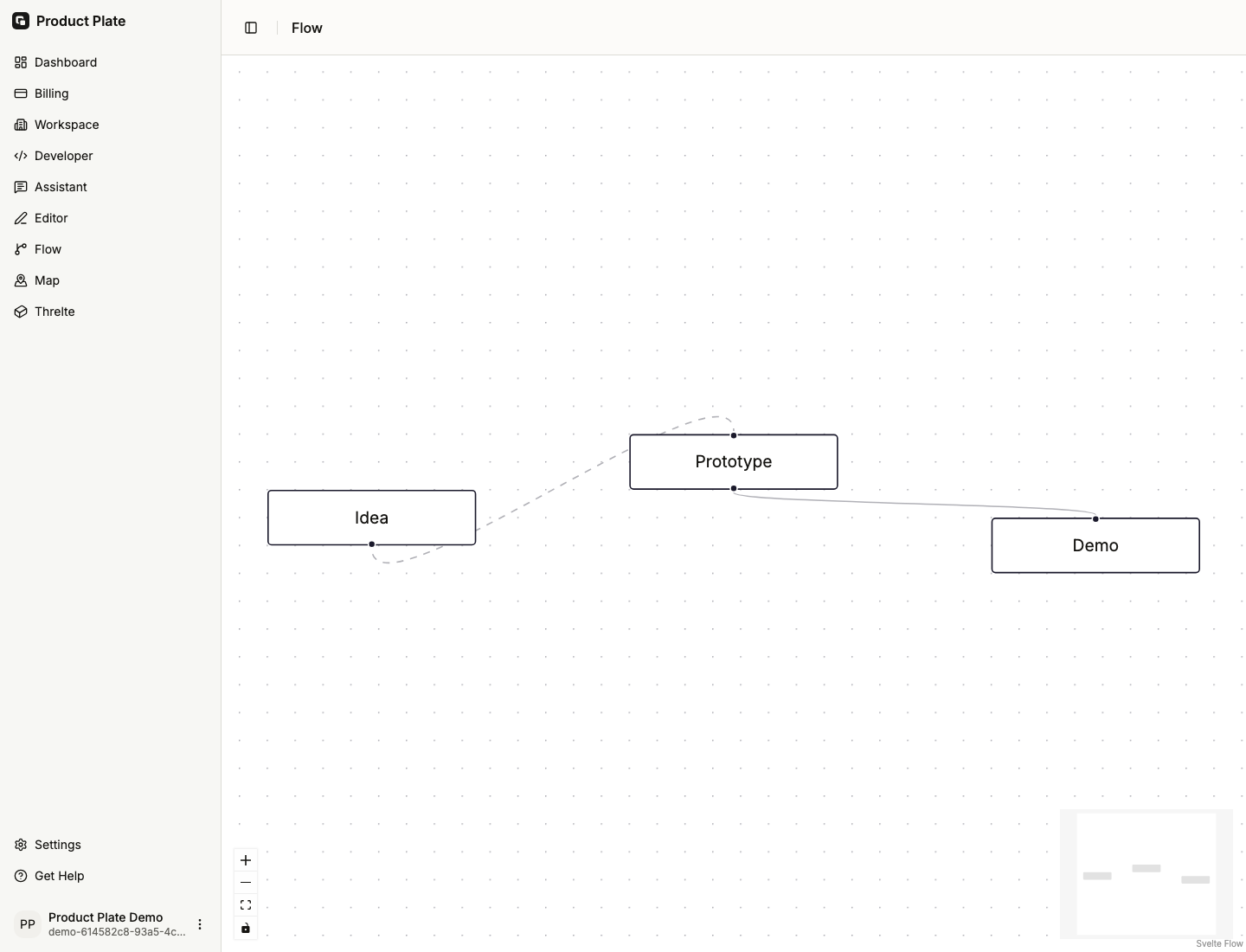 Product Plate workflow editor